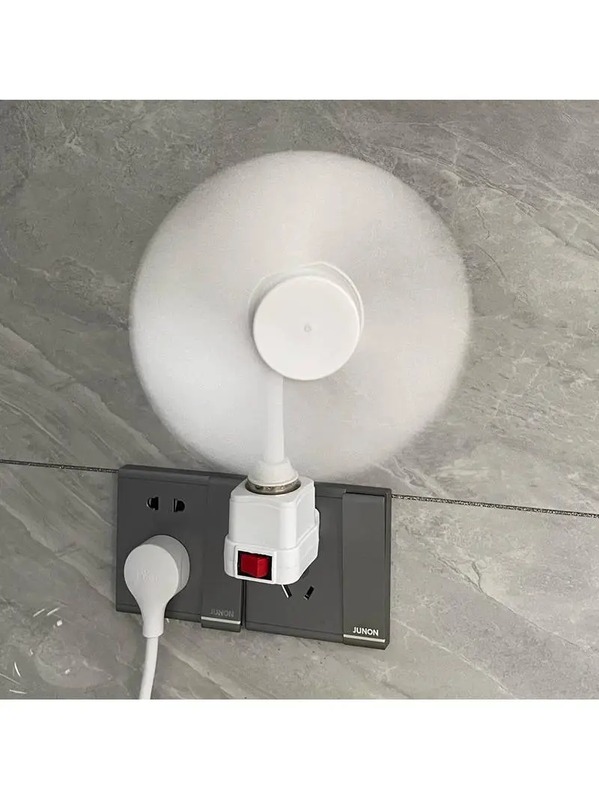 家用小旋风插座风扇厨房厕所浴室宿舍专用多功能壁挂吊挂式小风扇