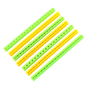 95mm塑料条 短塑料棒连接杆车轴架DIY手工玩具拼装配件带孔车壳柱