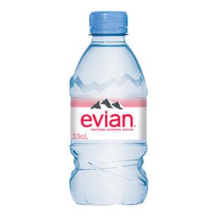 法国进口evian依云矿泉水330ml*24小瓶天然弱碱性饮用水饮料整箱