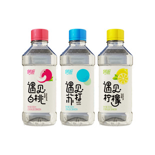 妙逅遇见苏打水整箱24瓶碱性0脂0卡无糖饮料小瓶矿泉水整箱批特价