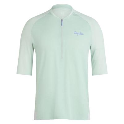 Rapha男子半拉链越野骑行T恤正品