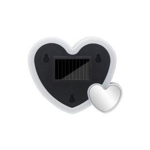 太阳能汽车用爱心灯车载装饰LED警示灯三角窗后窗可爱个性氛围灯