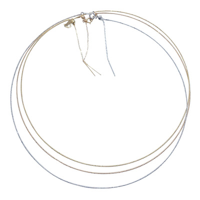 18k金日本工艺项圈满天星可调节