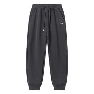 贵人鸟加绒运动裤子男春秋款直筒男裤爸爸裤子男士休闲裤卫裤男款