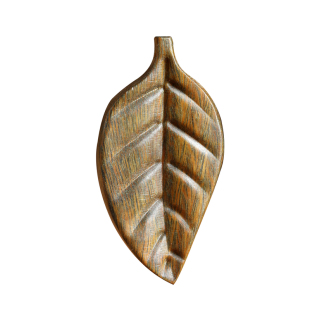 天然绿檀木树叶文玩创意金枝玉叶项链吊坠钥匙扣包挂好运挂饰车挂