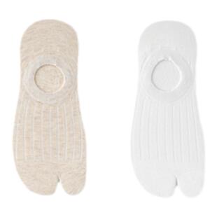 分趾船袜女夏季棉袜防滑不掉跟二指袜猪蹄鞋短袜隐形浅口女士袜子