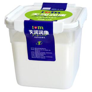 新疆天润润康益家酸奶大桶装1kg装水果捞原味浓缩风味老酸奶方桶