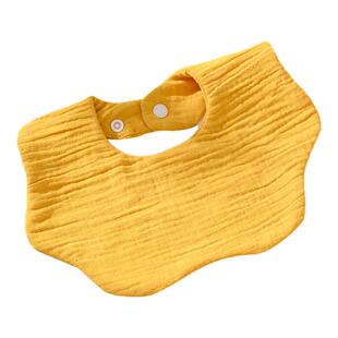 婴儿围嘴六层纯棉全棉纱布口水巾新生儿宝宝防吐奶花瓣围兜男女宝