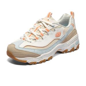 Skechers斯凯奇熊猫鞋春季女鞋厚底增高运动休闲鞋潮流百搭老爹鞋