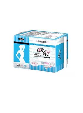 欧朵护垫25片160mm无护翼超薄型