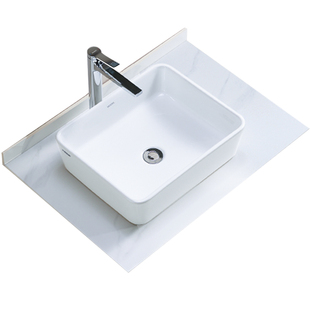 箭牌无缝岩板台上盆陶瓷盆可切岩板一体洗漱台单盆定制岩板洗手盆