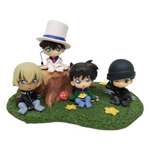 散货Q版江川户柯南扭蛋公仔毛利兰灰原哀食玩挂件 蛋糕车装饰礼物