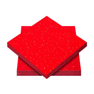 万年红福字红纸空白洒金手写对联专用纸斗方春联纸自写2026新款春节加厚描红对联纸写福字的红纸毛笔书法宣纸