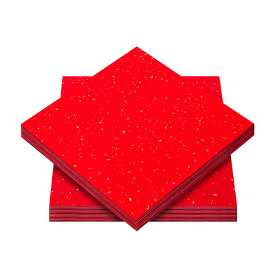 万年红福字红纸空白洒金对联专用