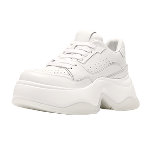 Thirty More厚底老爹鞋女款增高2025秋冬新款休闲鞋板鞋运动鞋白