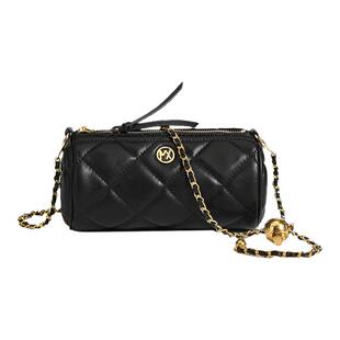 香港代购小包包2026新款潮时尚链条斜挎包百搭单肩女包高级圆筒包