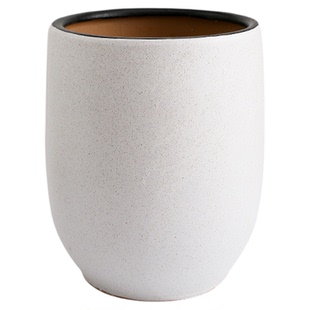 龟背竹花盆陶瓷大号白色轻奢高级感家用客厅创意特大号高脚摆件