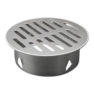 不锈钢插卡式天台地漏110管排水管防堵罩圆形PVC过滤网盖75户外50