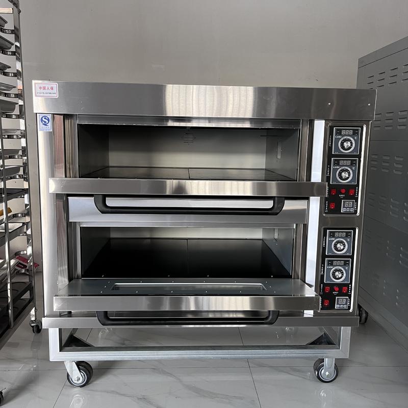 研麦商用披萨烤箱 双层烘焙烤箱蛋挞烤炉 2层4盘电烤箱独立控温