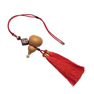 新房入住精品天然葫芦挂件红色双流苏玄关大门口对门卧室内挂饰品