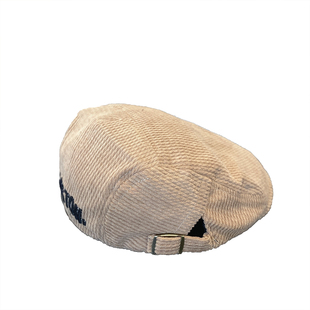 儿童帽子秋冬韩系灯芯绒男童女童贝雷帽防风宝宝洋气反戴前进帽秋