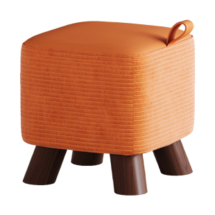 凳子家用小板凳实木方凳客厅沙发凳创意换鞋长凳布艺小椅子矮凳