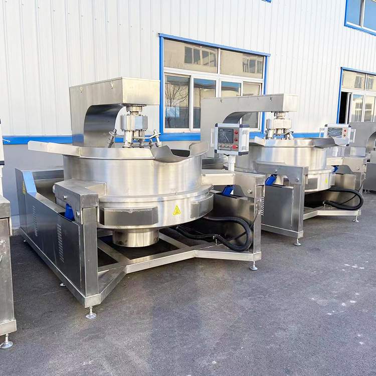 火锅底料炒料机 牛肉酱辣椒酱炒锅 电磁酱料行星搅拌炒锅酱料炒锅