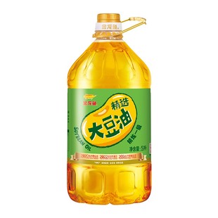 金龙鱼精选大豆油5L食用油大桶家用炒菜烘焙色拉油植物油粮油5升