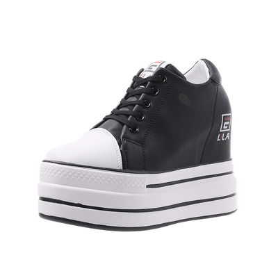 10cm超高跟内增高小白鞋