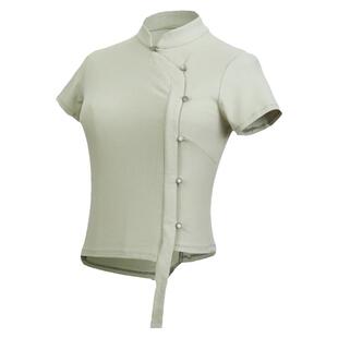 华丽独秀古典舞新中式飘带短袖舞蹈上衣形体服装中国舞国风练功服