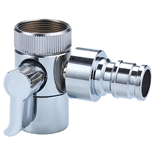 水龙头出水切换阀一进二出转接淋浴管软管三通洗衣机起泡器两用