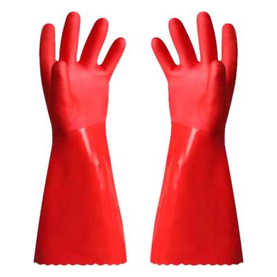 一体绒暖家务手套防水防滑手套