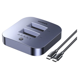 绿联 M.2硬盘盒子m2固态硬盘底座nvme多盘位改外接拷贝克隆读取器