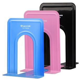 文件夹办公用品桌面文件收纳资料整理书立架子简约ins风加厚金属铁书夹板文具桌上放书挡板书夹固定书本书籍