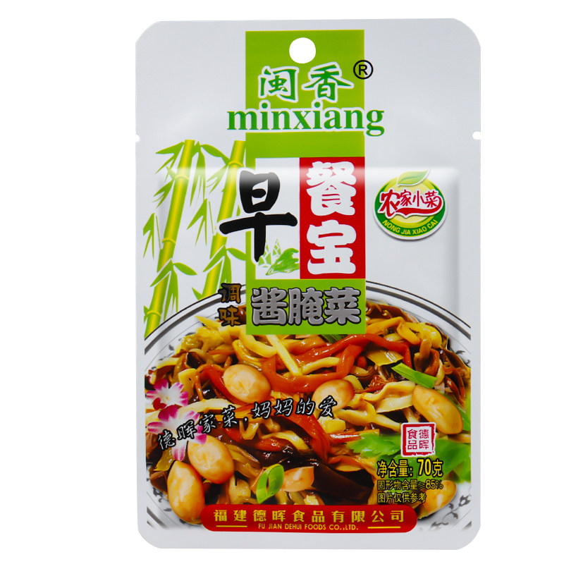 闽香70g*30包花生笋丝稀饭金针菇