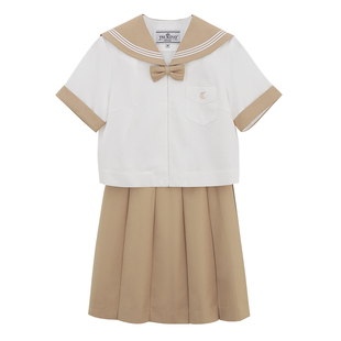 【月野HOUSE】*粒原中*原创JK制服札幌襟+小领结十箱褶水手服夏服