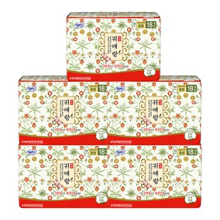 贵艾朗韩国进口姨妈巾舒适亲肤柔软防侧漏草本日用卫生巾250mm5包