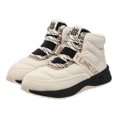 绒雪361男鞋运动鞋冬季高帮防滑增高板鞋防泼水雪地靴加绒鞋子女