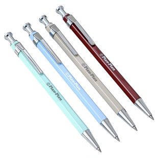 Planwith按动金属中性笔高颜值ins风黑笔2026年新款刷题笔速干顺滑六角杆签字笔碳素笔学生办公用简约圆珠笔