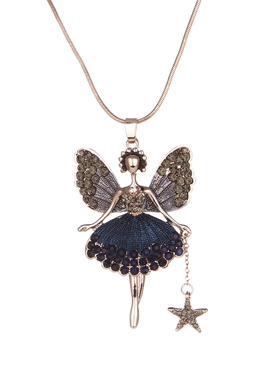 长款高档钛钢时尚个性风毛衣链