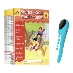 美国加州 阅读学词汇练习册  Evan Moor Stories To Read Words to Know A-J  幼儿园小学英语点读版教辅 送音频 学单词 英文原版
