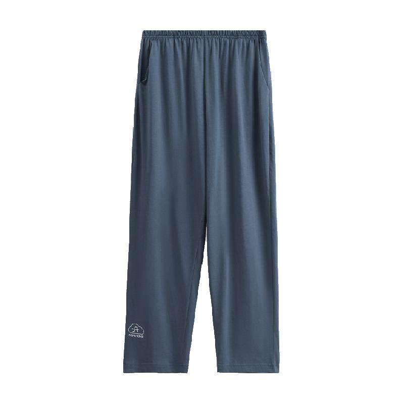 芬腾男士睡裤春秋季纯棉休闲长裤男款宽松青年大码舒适家居裤单裤