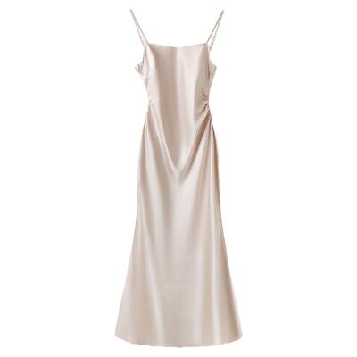 弥蝶夏季新款时尚轻奢气质吊带裙