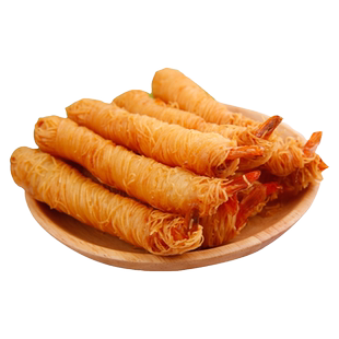 千丝万缕虾金丝虾面条虾黄金面线虾油炸大虾4袋装1000克顺丰包邮