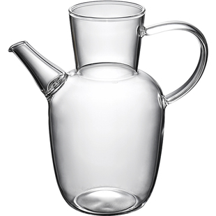 仿宋水经注新中式大容量玻璃过滤绿茶壶冷萃壶电陶炉煮茶花果茶壶