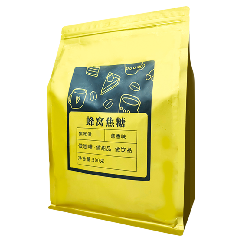 焦咔滋蜂窝蜂巢糖卡美罗焦糖方糖块500克咖啡调糖包伴侣专用商用