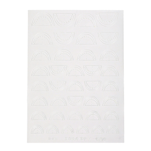 美甲镂空法式喷绘贴纸2026新款格纹花边渐变彩绘拍拍胶指甲贴纸