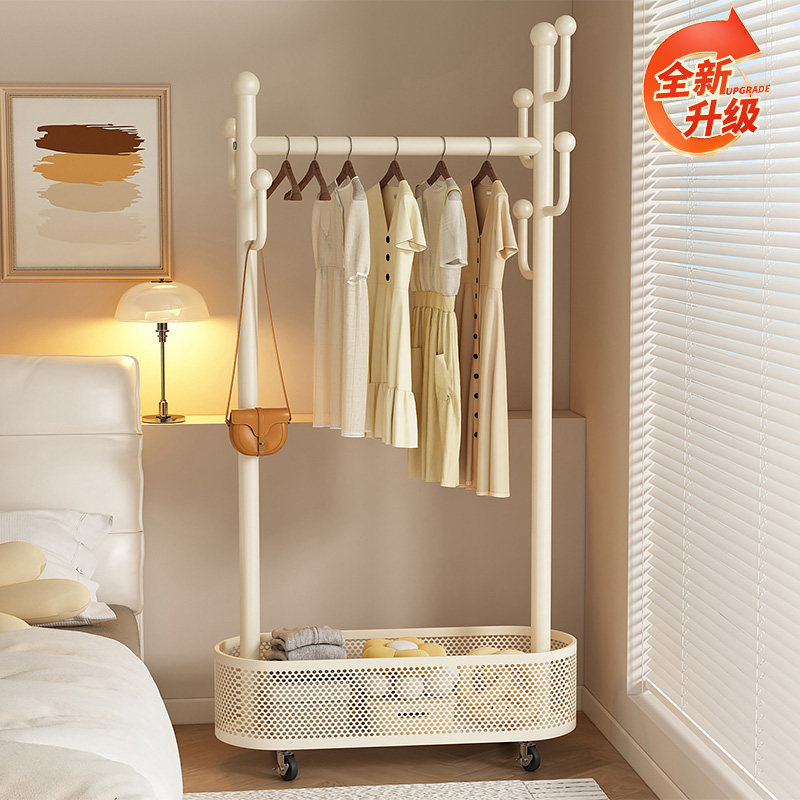衣帽架落地卧室家用房间挂衣架置收纳衣服物简易挂晾衣架移动架子