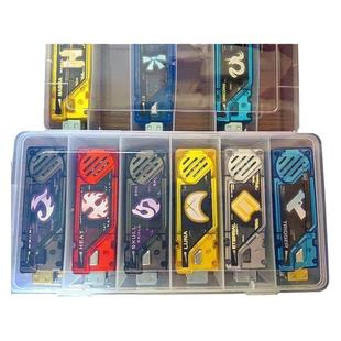 假面骑士w盖亚记忆体收纳盒台词记忆体防尘盒 固定6格带盖塑料盒