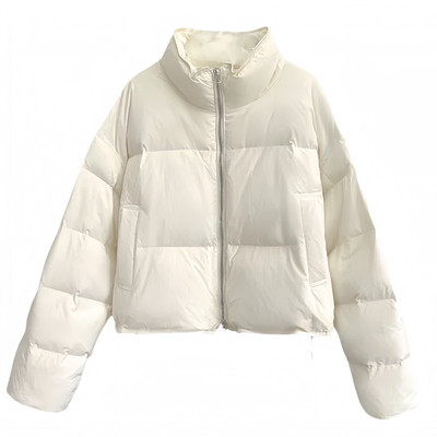 晶煊韩国时尚短款立领羽绒棉服女